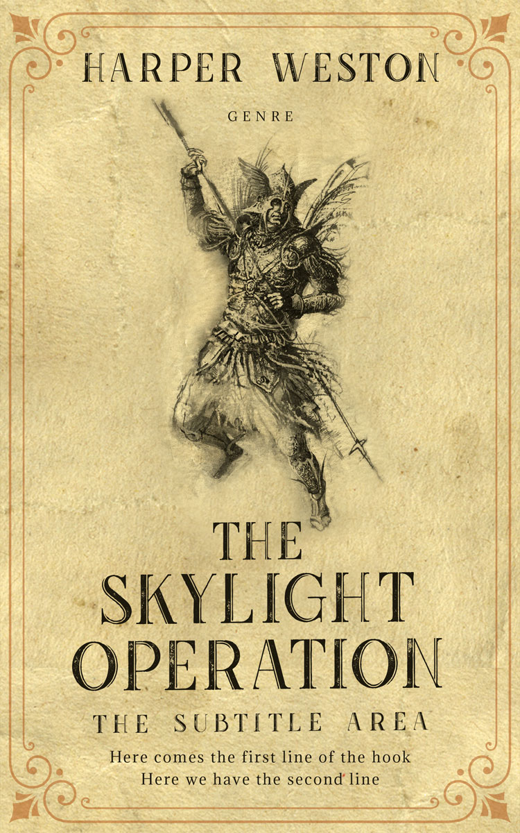 2D view of Premade Historical Book Cover - Brandy