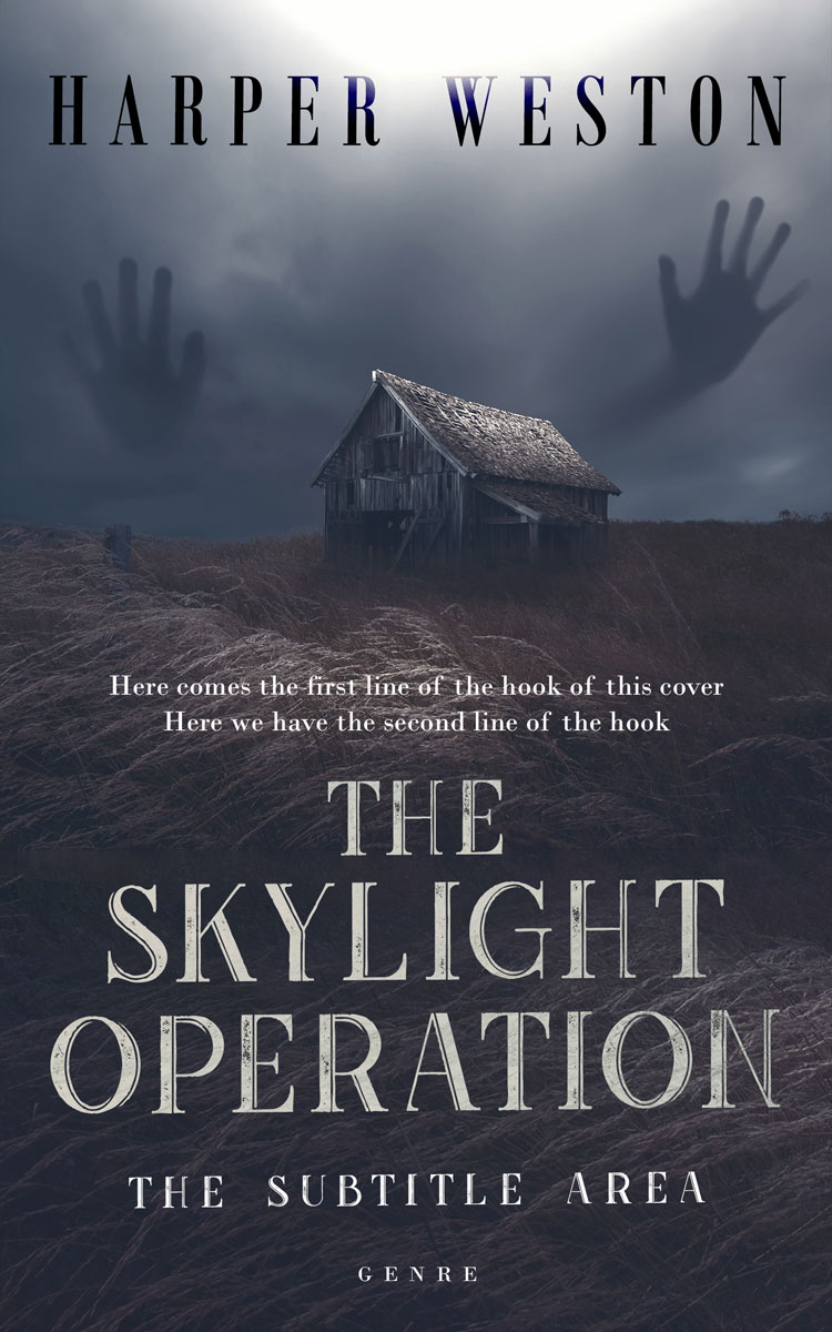 2D view of Premade Horror Book Cover - Tuna