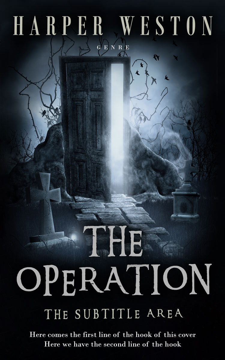 2D view of Premade Mystery & Thriller & Suspense Book Cover - Bunker