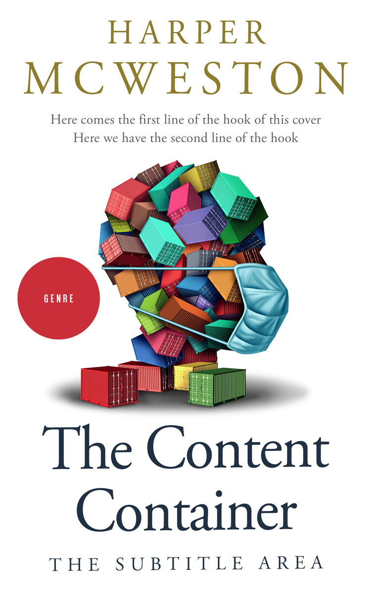 2D view of Premade Business Book Cover - Silver Rust