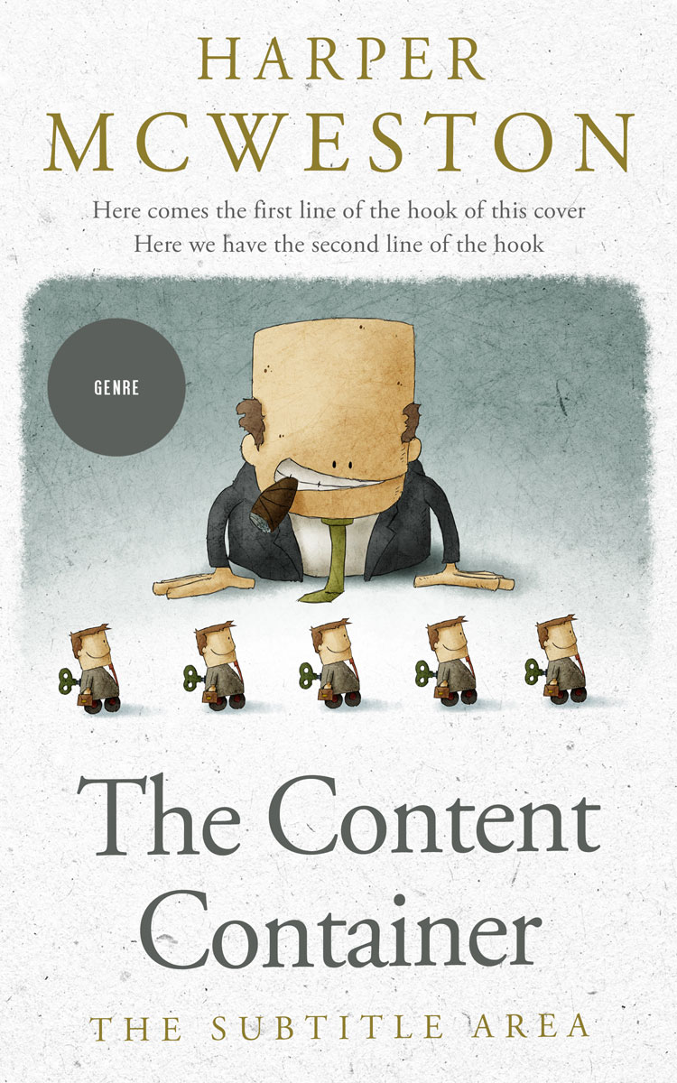 2D view of Premade Business Book Cover - Cararra