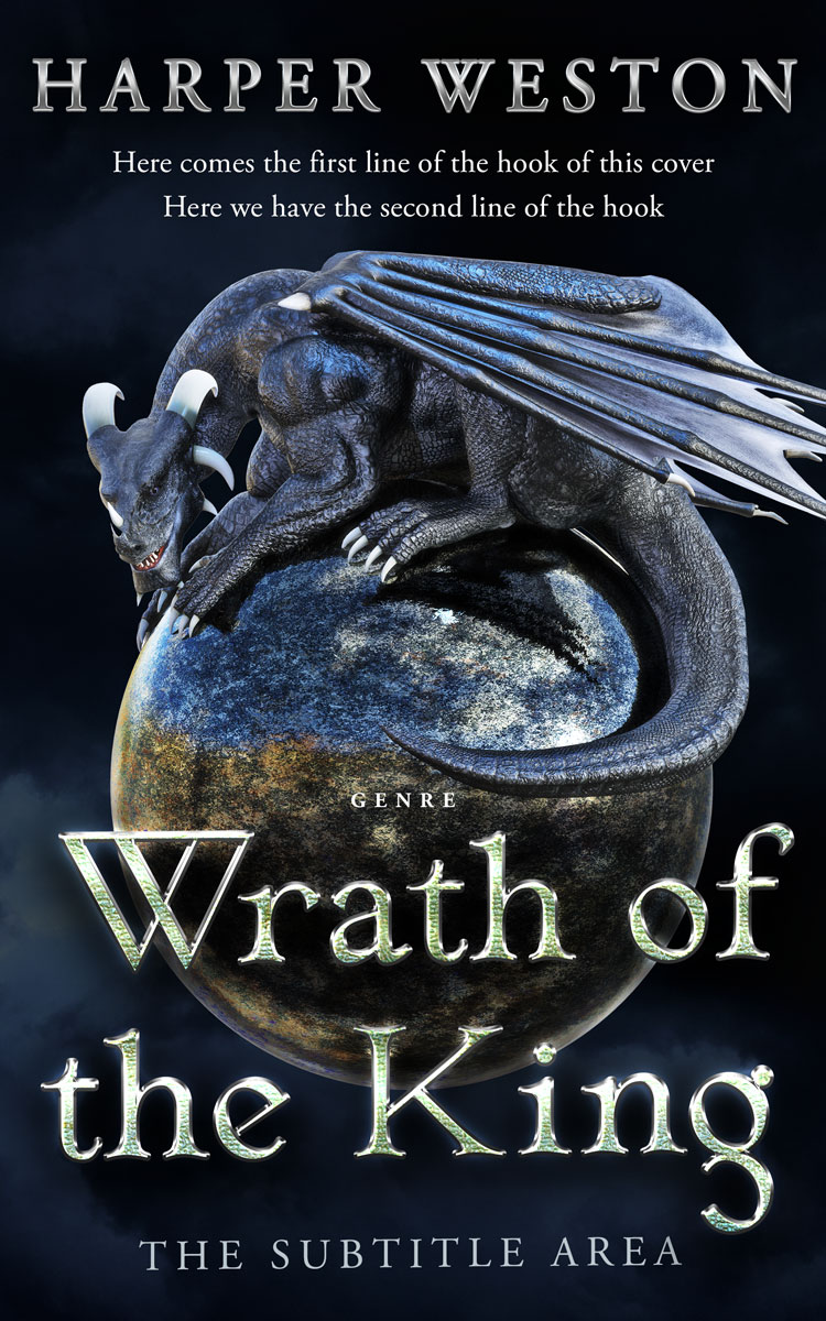 2D view of Premade Fantasy Book Cover - Bunker