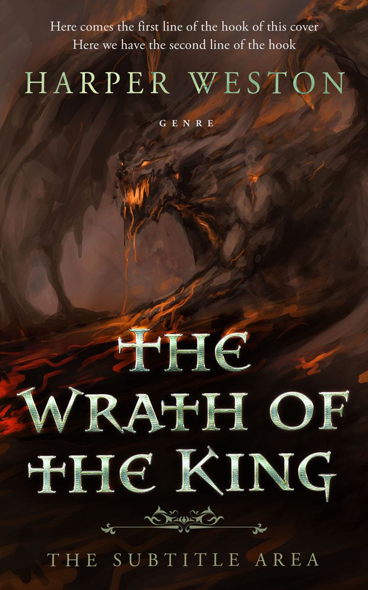 2D view of Premade Fantasy Book Cover - Eclipse