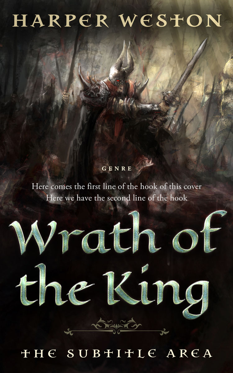 2D view of Premade Fantasy Book Cover - Zeus