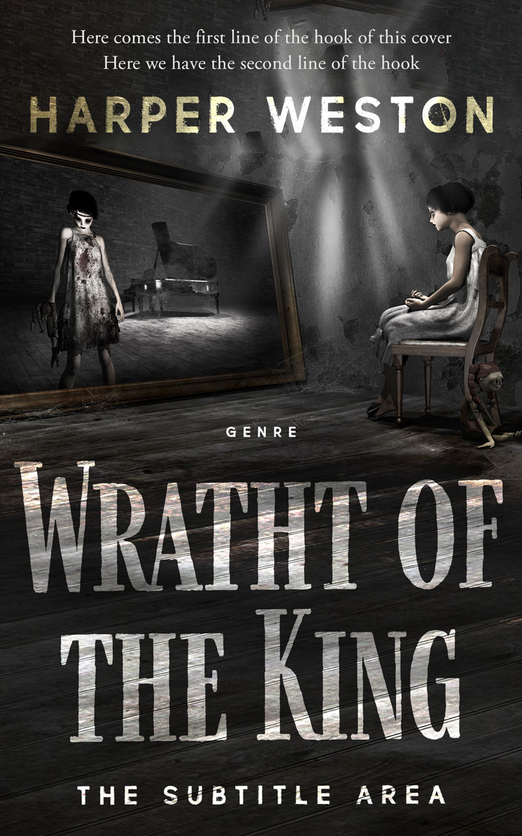 2D view of Premade Fantasy Book Cover - Tuatara