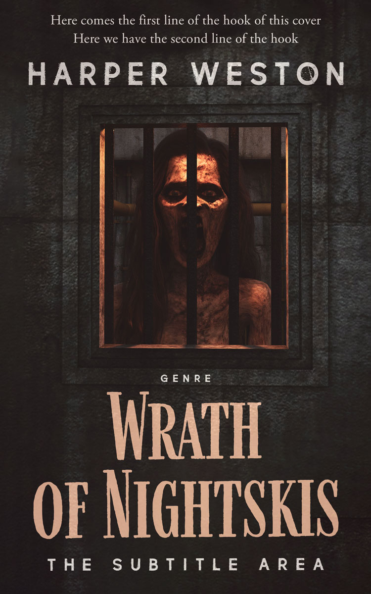 2D view of Premade Mystery & Thriller & Suspense Book Cover - Cocoa Brown