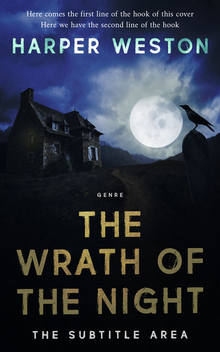 2D view of Premade Fantasy Book Cover - Vulcan