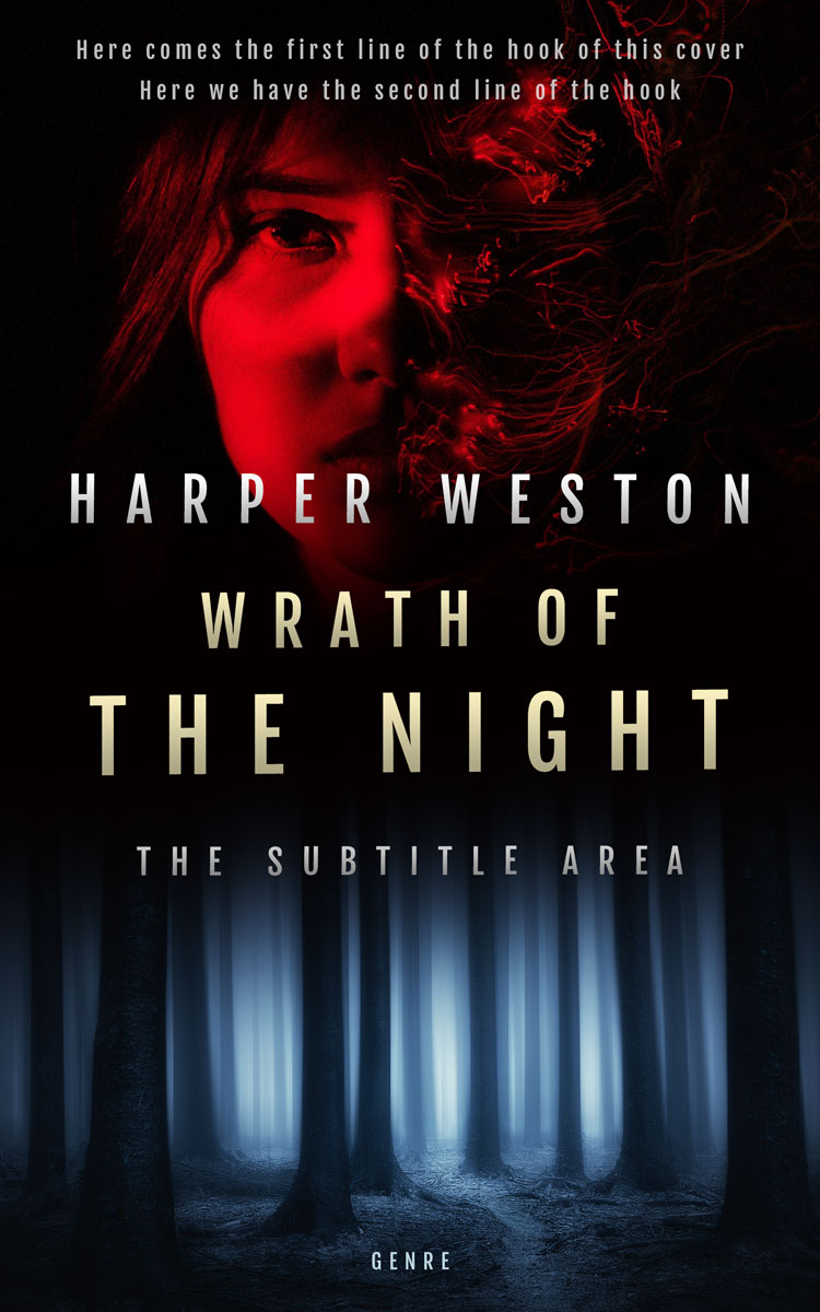 2D view of Premade Mystery & Thriller & Suspense Book Cover - Woodsmoke