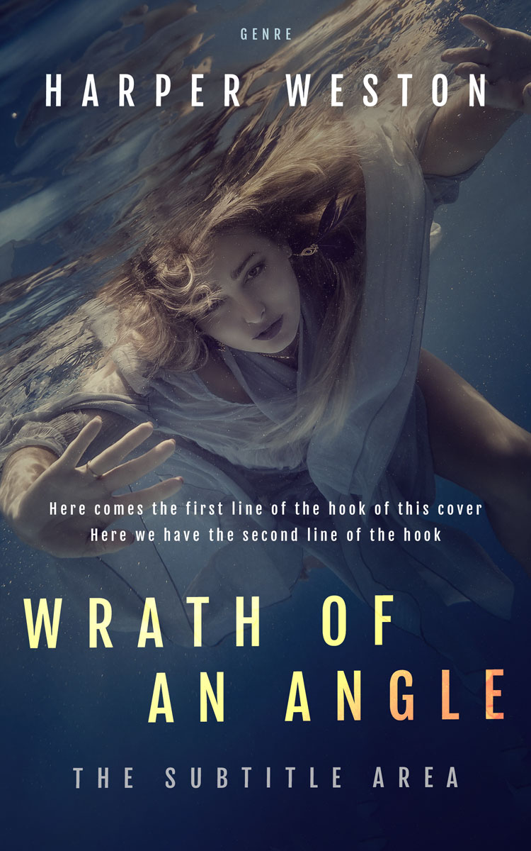 2D view of Premade Mystery & Thriller & Suspense Book Cover - Oxford Blue