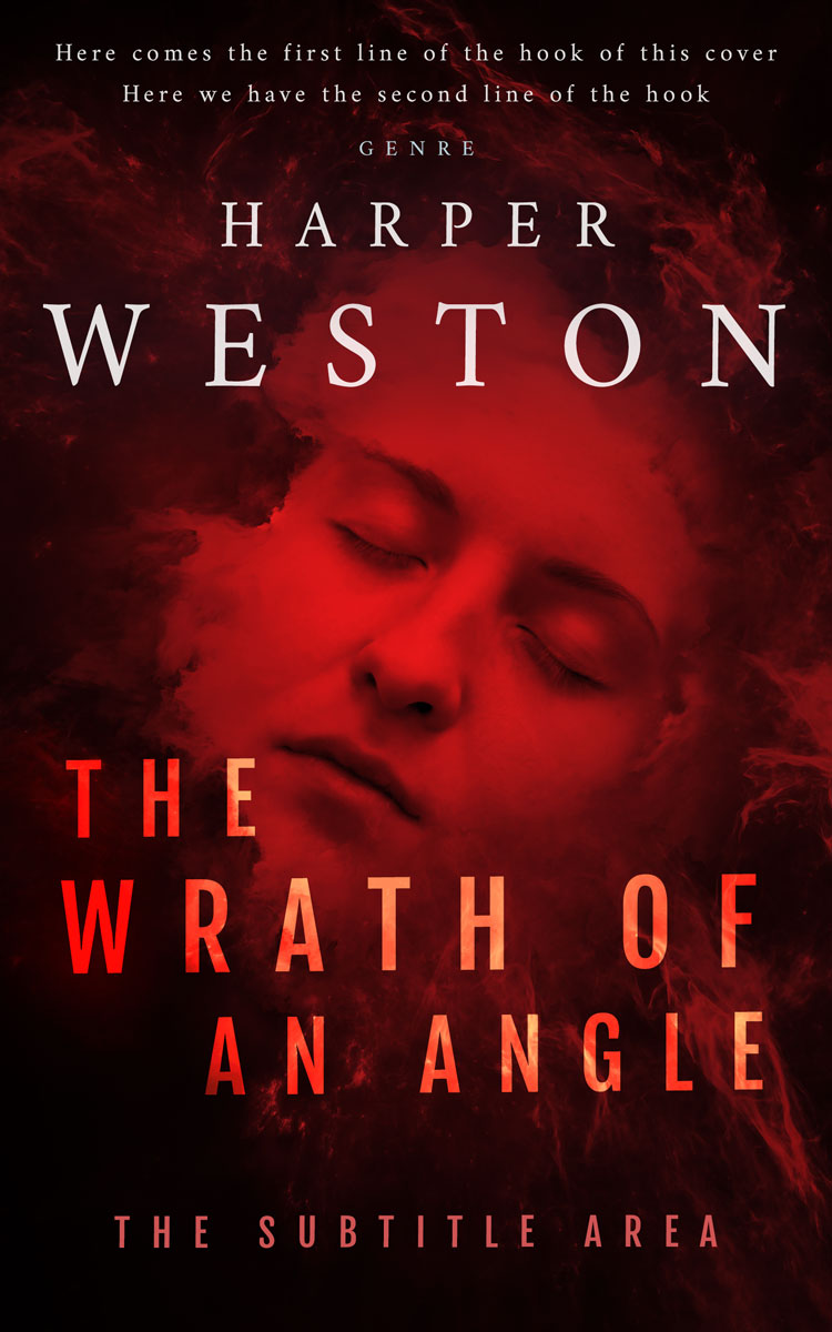 2D view of Premade Mystery & Thriller & Suspense Book Cover - Aubergine