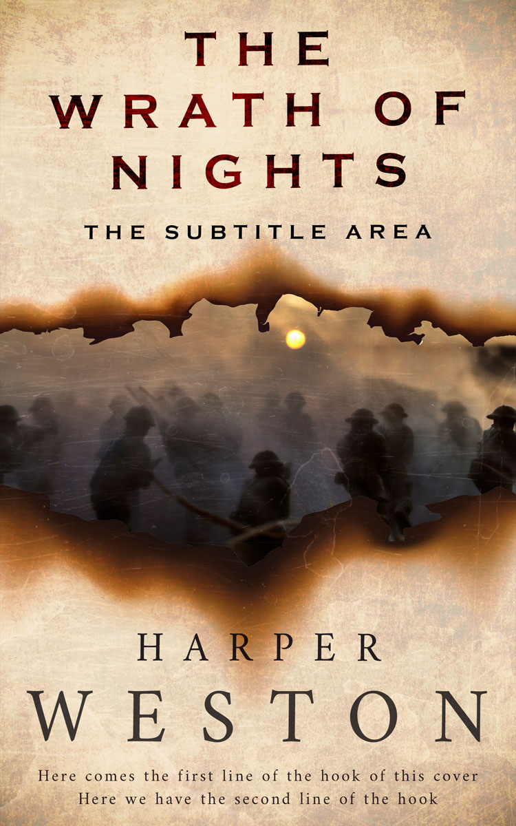 2D view of Premade Historical Book Cover - Raffia