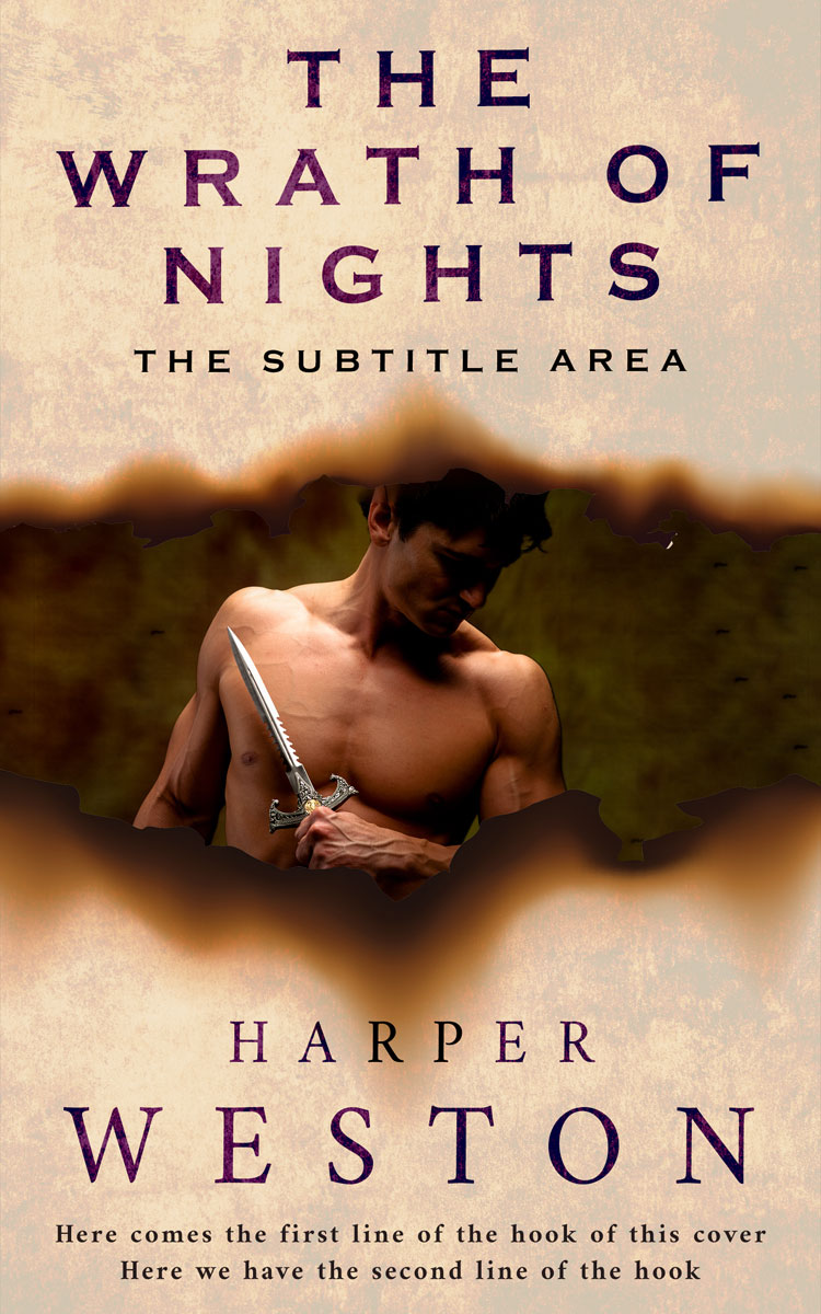 2D view of Premade Romance Book Cover - Sambuca