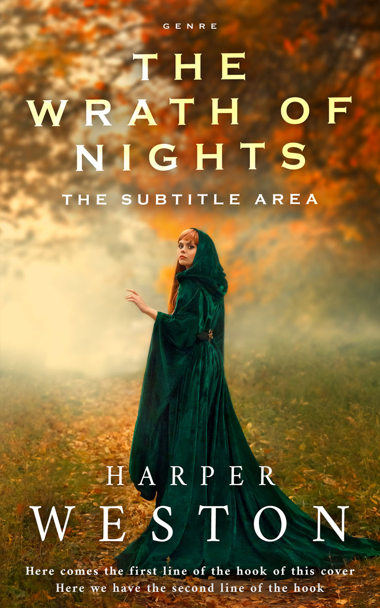 2D view of Premade Fantasy Book Cover - Kumera