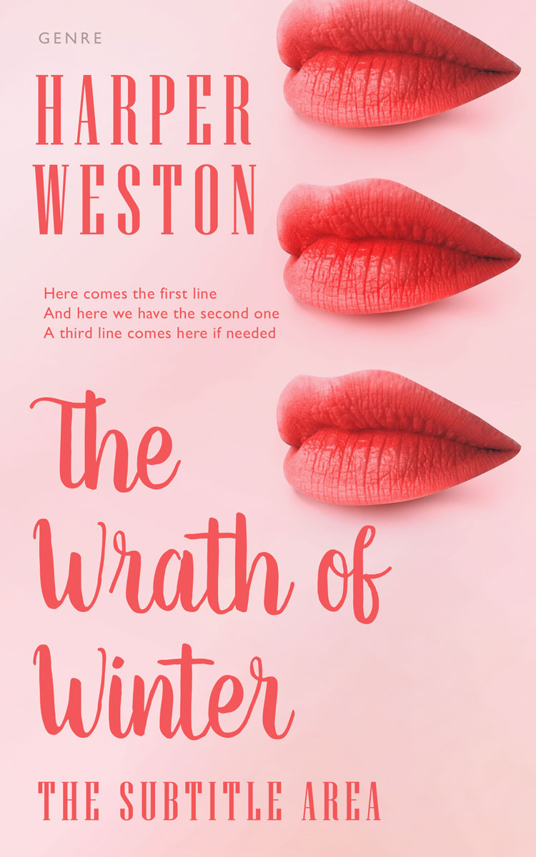 2D view of Premade Chick Lit Book Cover - Valencia