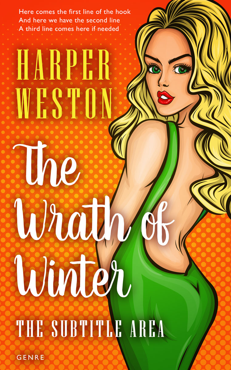 2D view of Premade Erotica Book Cover - Green Leaf