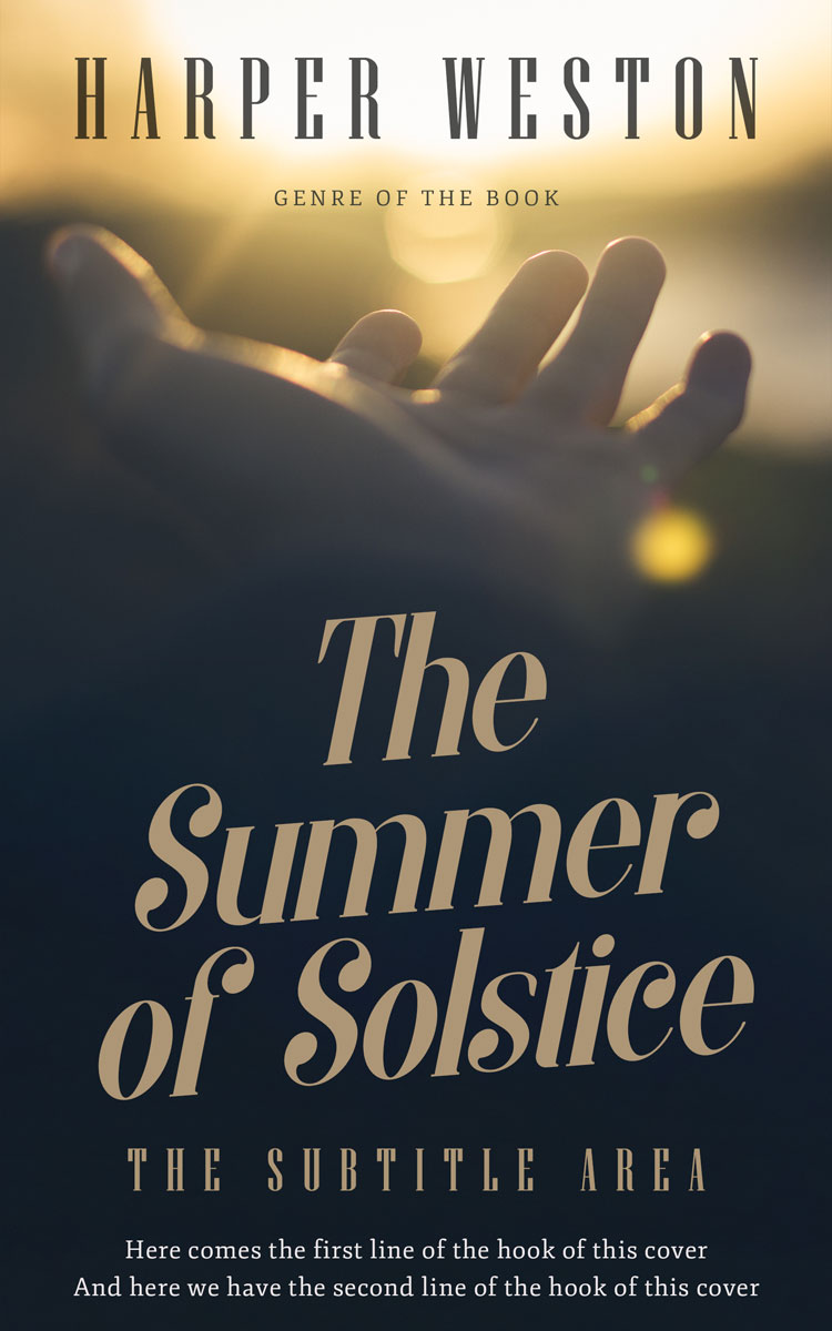 2D view of Premade Self-Improvement & Self-Help Book Cover - Pavlova