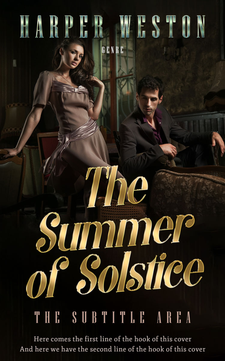 2D view of Premade Romance Book Cover - Night Rider