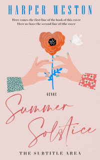 2D view of Premade Self-Improvement & Self-Help Book Cover - Oyster Pink