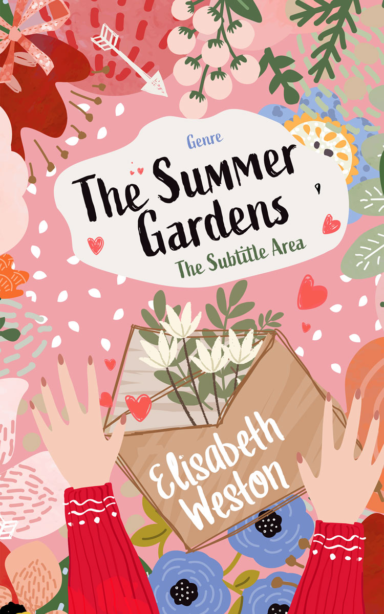 2D view of Premade Romance Book Cover - Cavern Pink