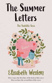 2D view of Premade Romance Book Cover - Ebb