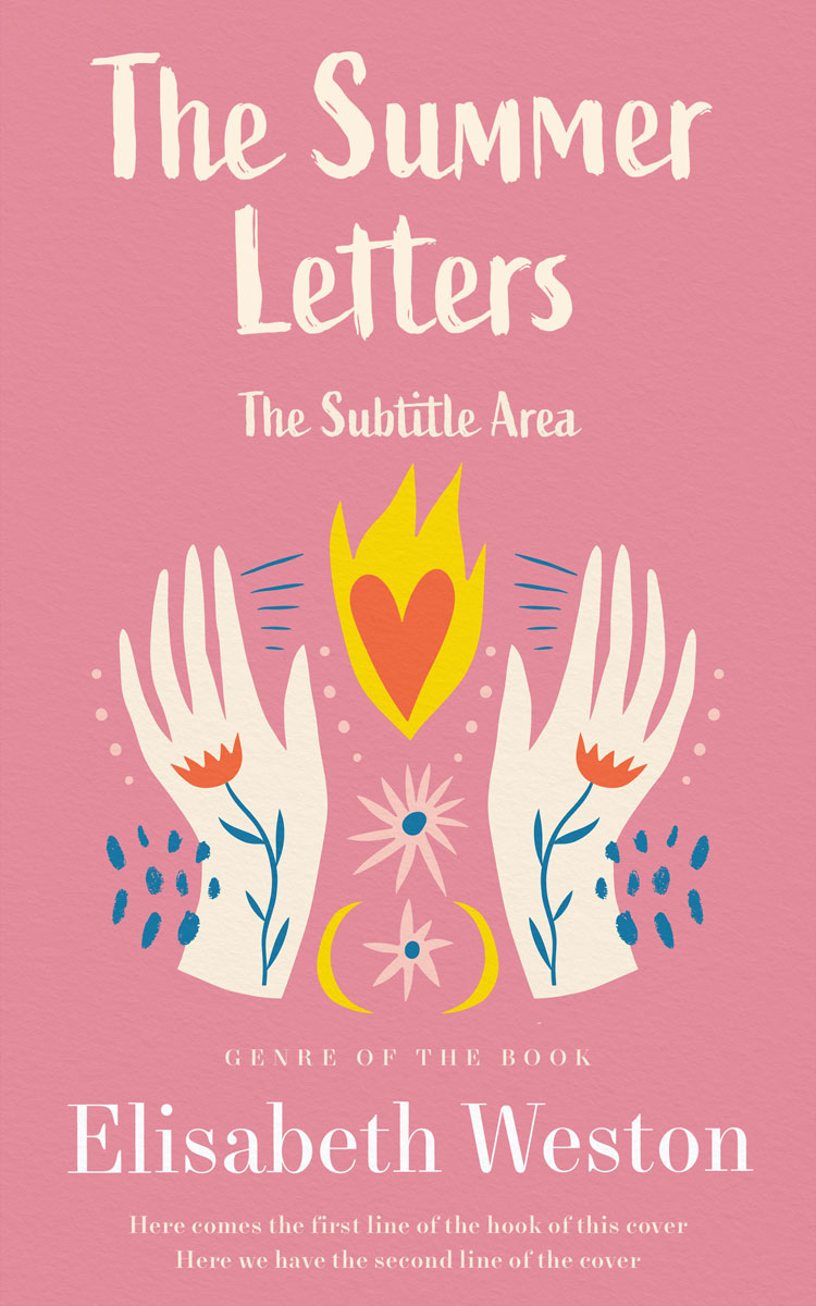 2D view of Premade Religion & Spirituality Book Cover - Deep Blush