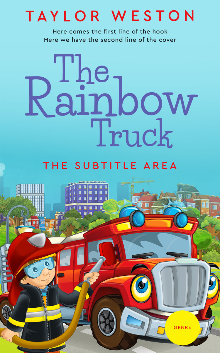 2D view of Premade Children's Book Cover - Bermuda