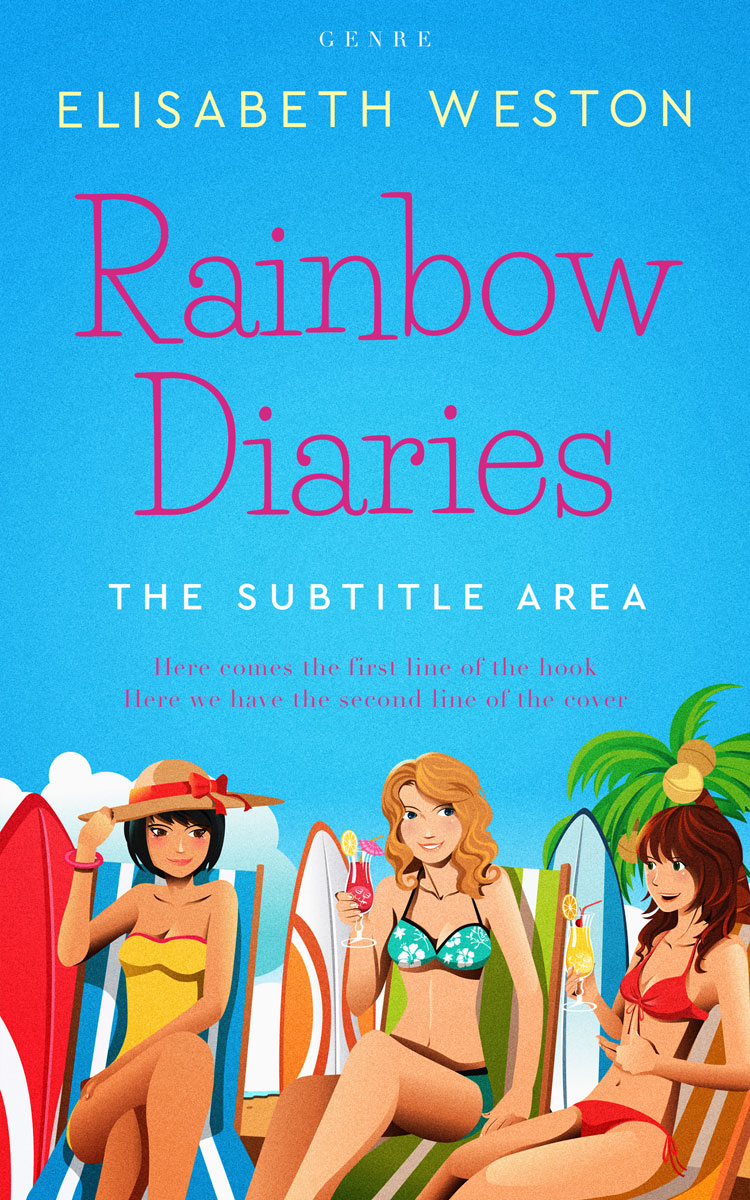 2D view of Premade Romance Book Cover - Apricot