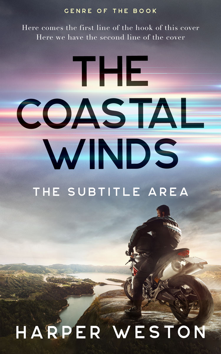 2D view of Premade Action & Adventure Book Cover - Manatee