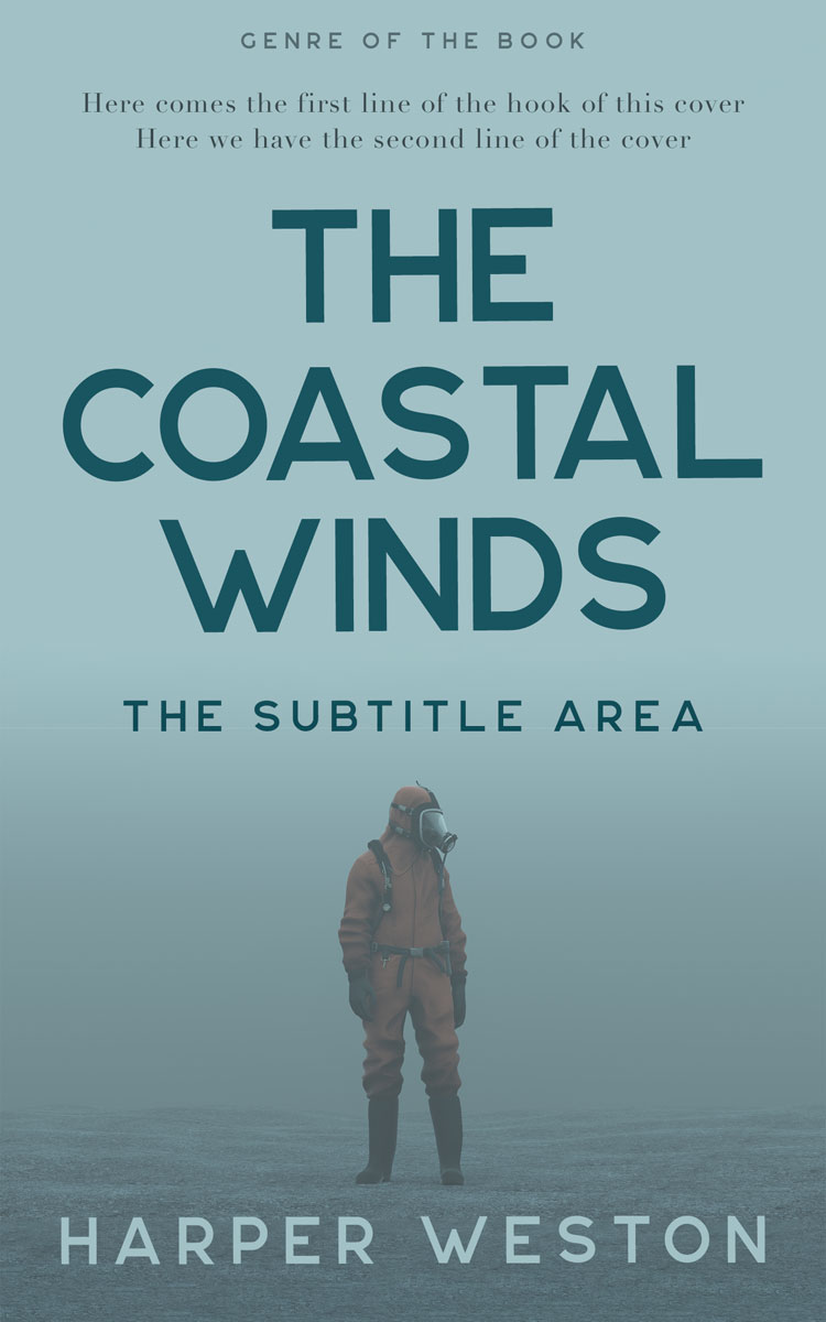 2D view of Premade Apocalyptica Book Cover - Gull Gray