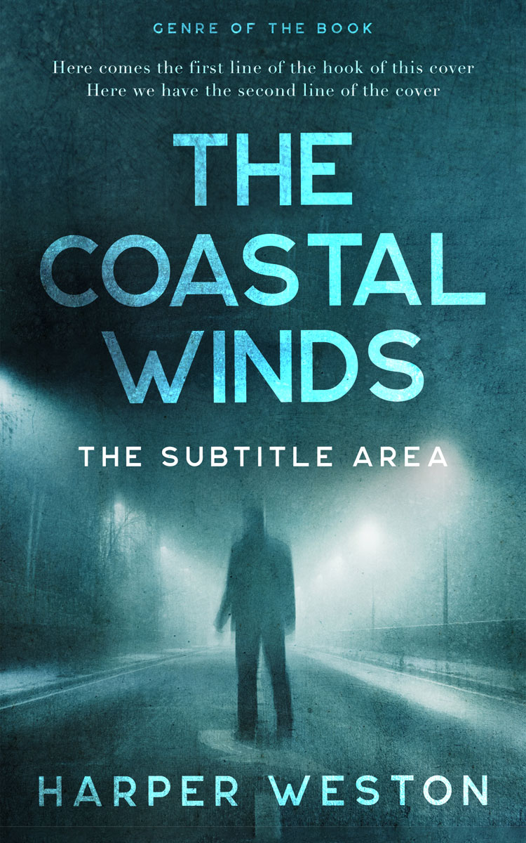 2D view of Premade Mystery & Thriller & Suspense Book Cover - Blue Dianne