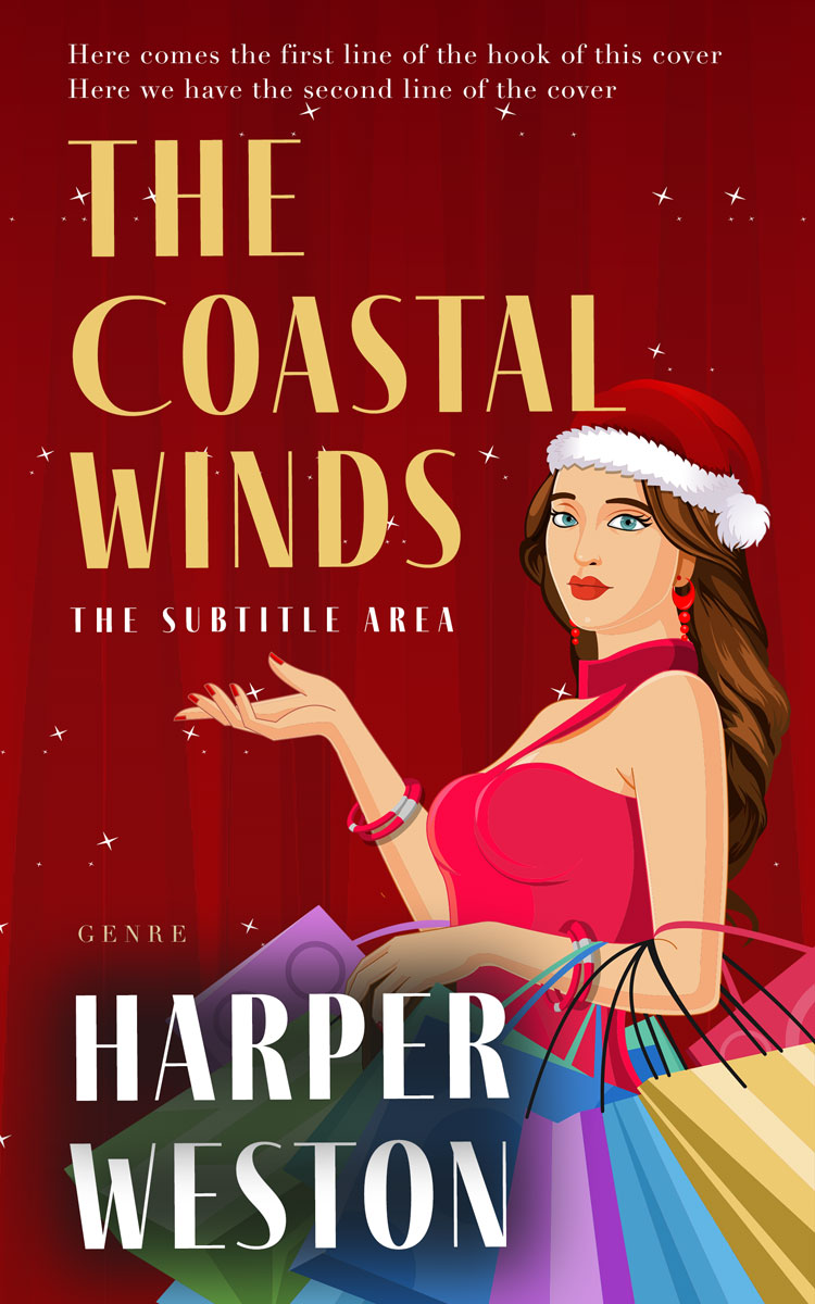 2D view of Premade Business Book Cover - Dark Burgundy