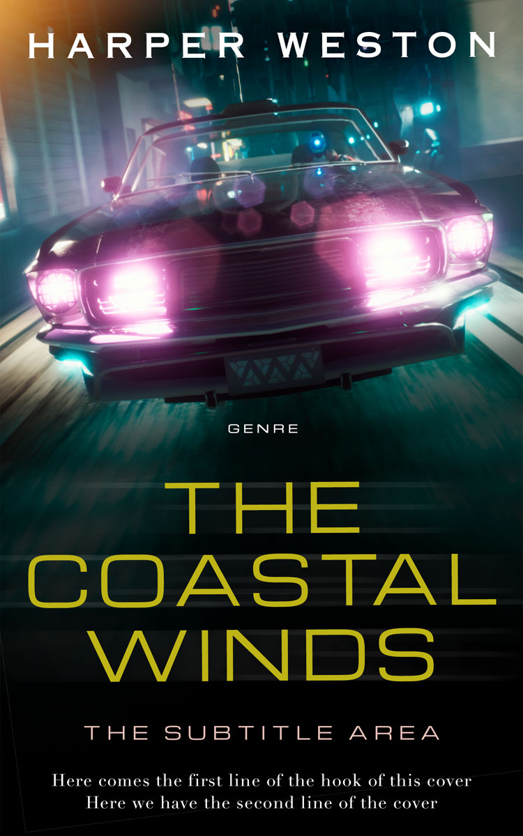 2D view of Premade Action & Adventure Book Cover - Bunker