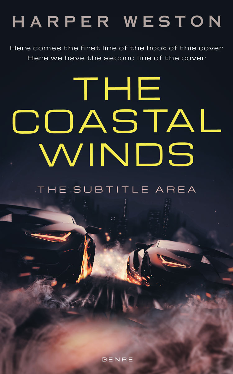 2D view of Premade Sports & Fitness Book Cover - Mirage