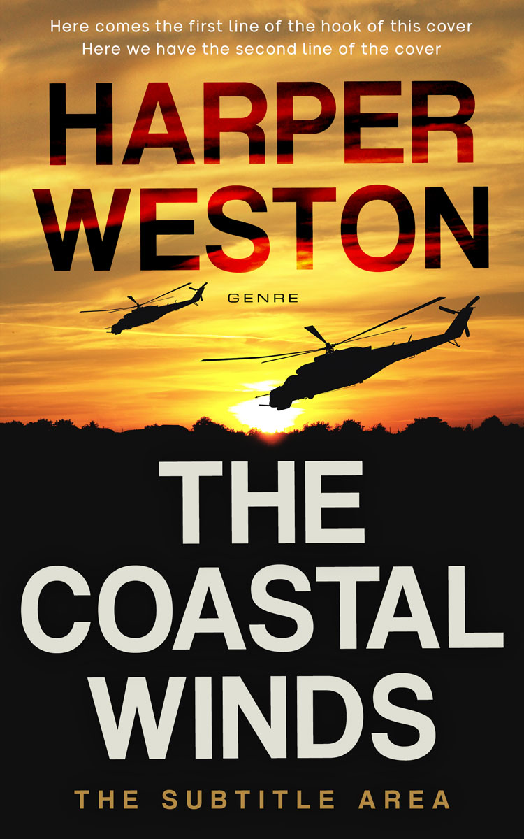 2D view of Premade Apocalyptica Book Cover - Old Gold