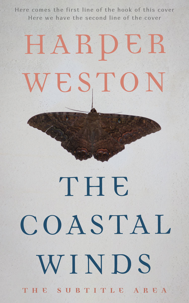 2D view of Premade Science & Nature Book Cover - Quill Gray