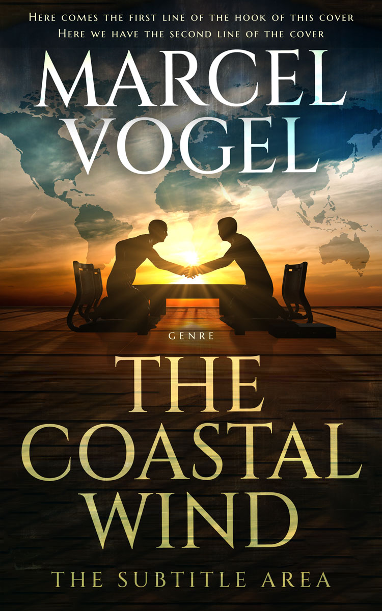 2D view of Premade Business Book Cover - Tan