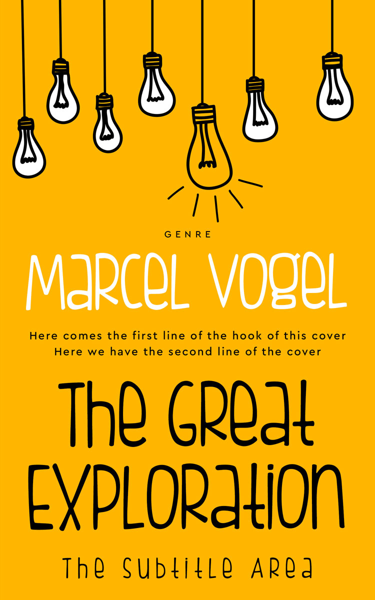 2D view of Premade Business Book Cover - Selective Yellow