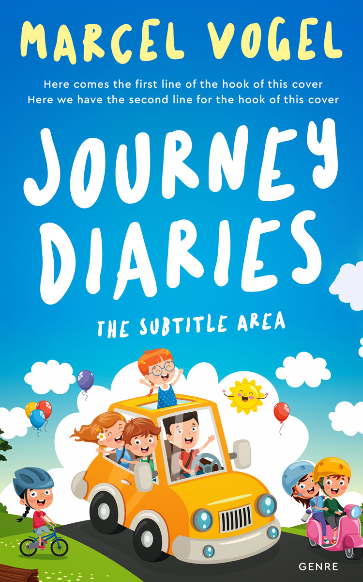 2D view of Premade Children's Book Cover - Cerulean