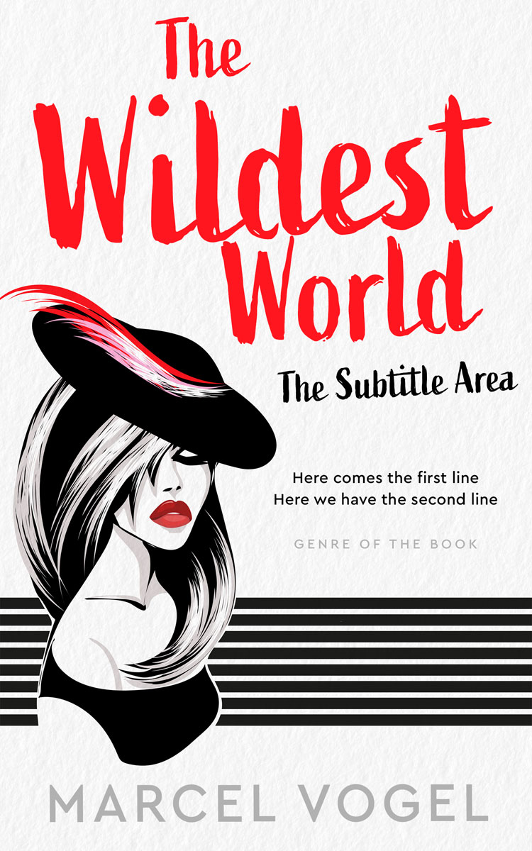 2D view of Premade Chick Lit Book Cover - Cod Gray