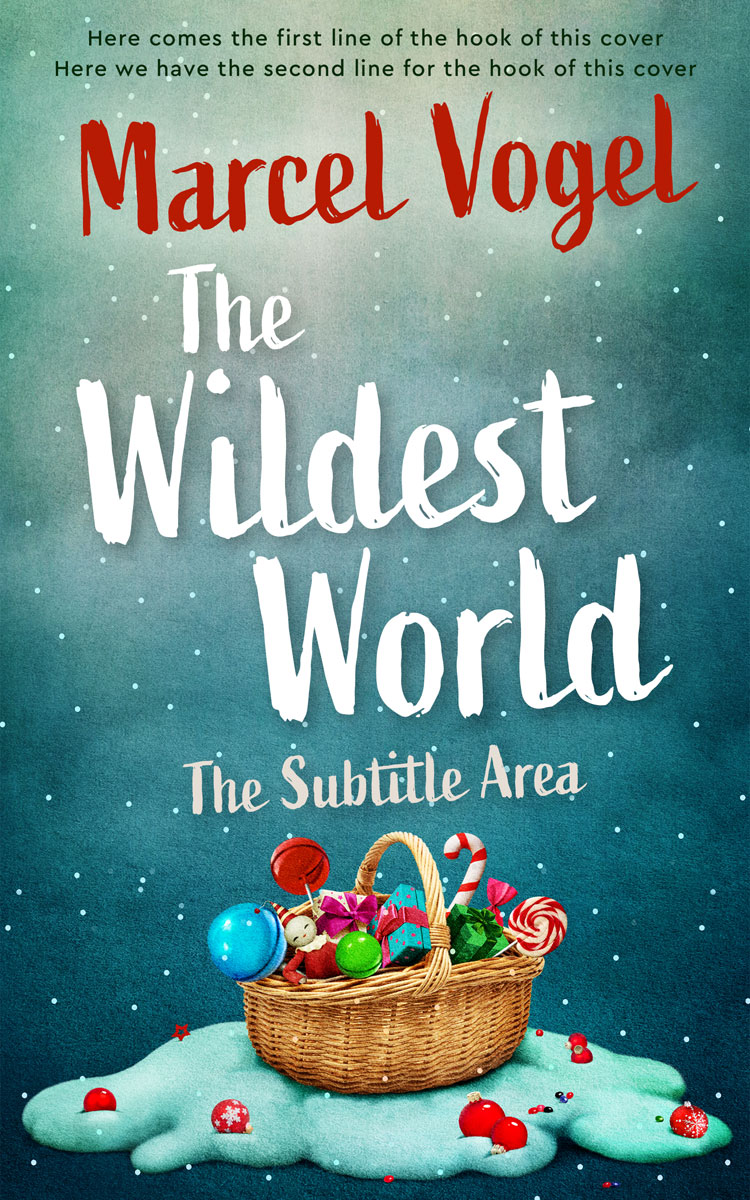 2D view of Premade Fantasy Book Cover - Smalt Blue