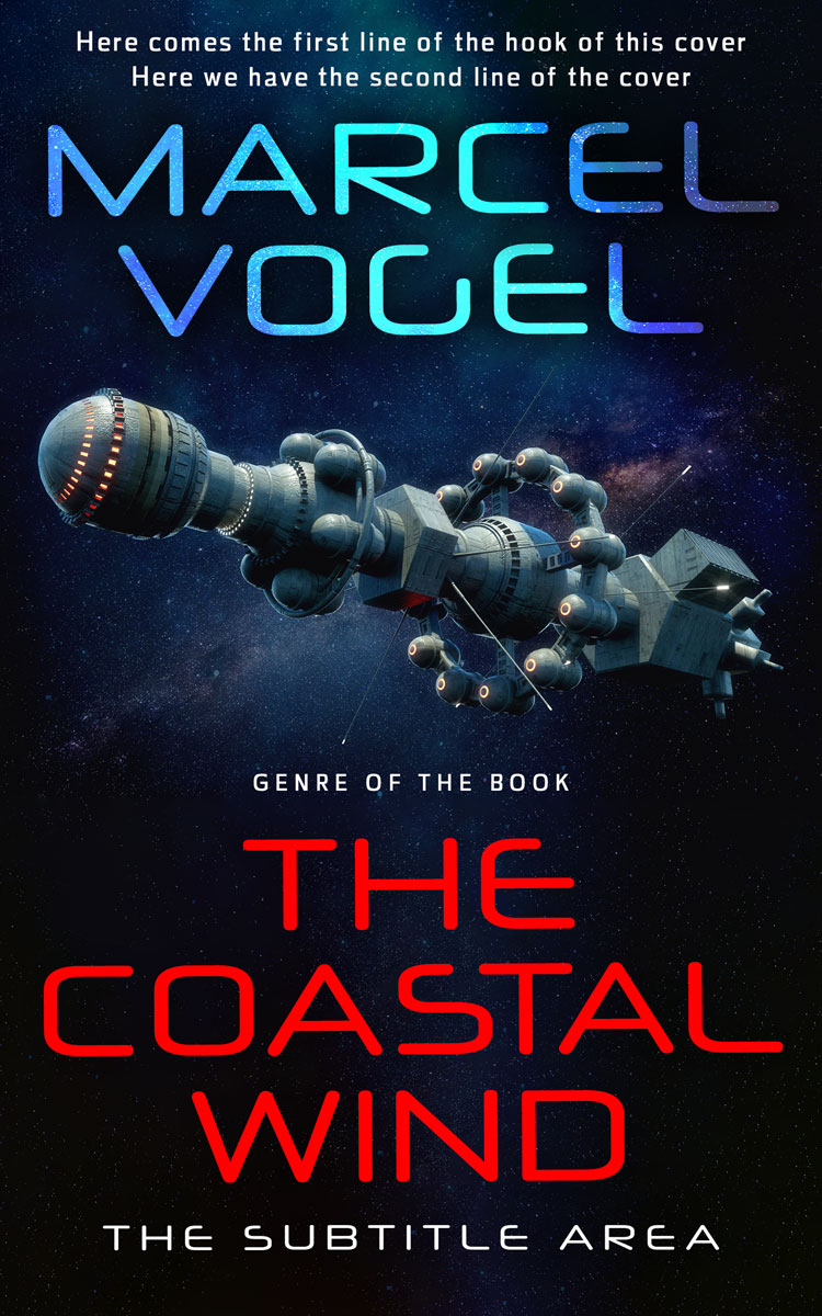 2D view of Premade Science Fiction Book Cover - Ebony