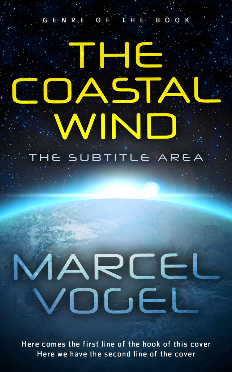 2D view of Premade Science Fiction Book Cover - Ebony