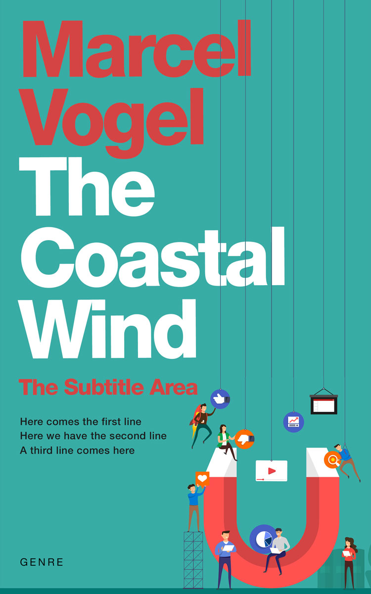 2D view of Premade Business Book Cover - Keppel