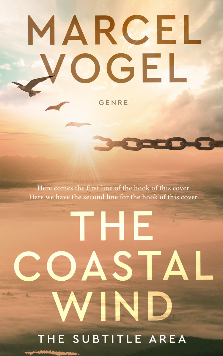 2D view of Premade Self-Improvement & Self-Help Book Cover - Antique Brass