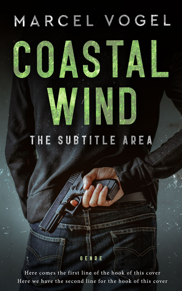 2D view of Premade Mystery & Thriller & Suspense Book Cover - Cod Gray