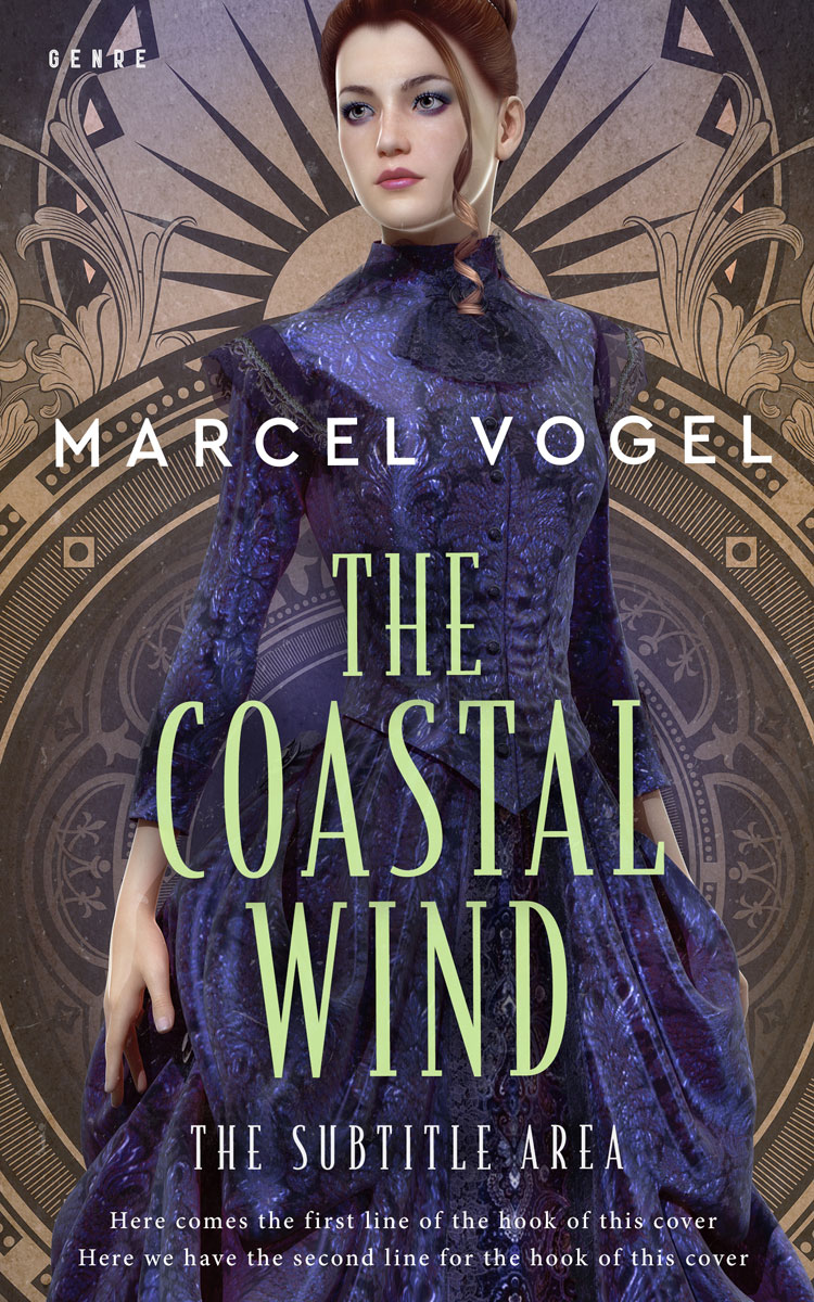 2D view of Premade Historical Book Cover - Blackcurrant