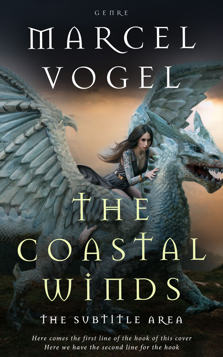 2D view of Premade Fantasy Book Cover - Outer Space