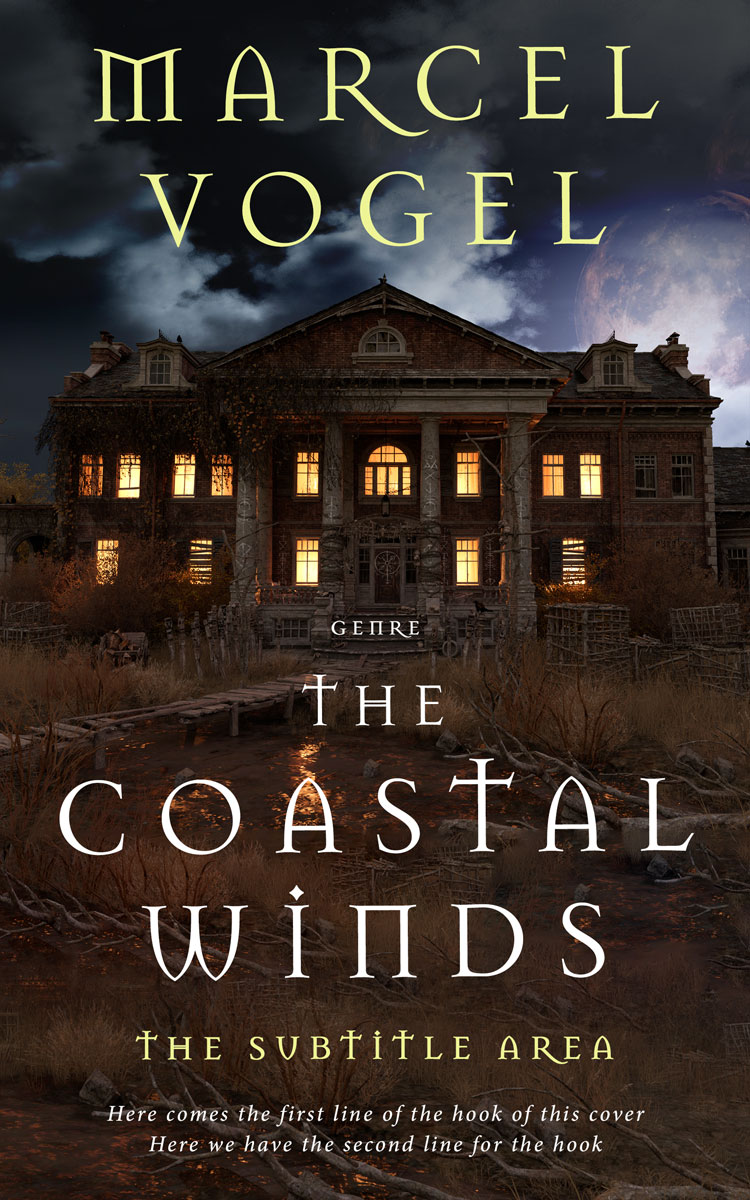 2D view of Premade Horror Book Cover - Cocoa Brown