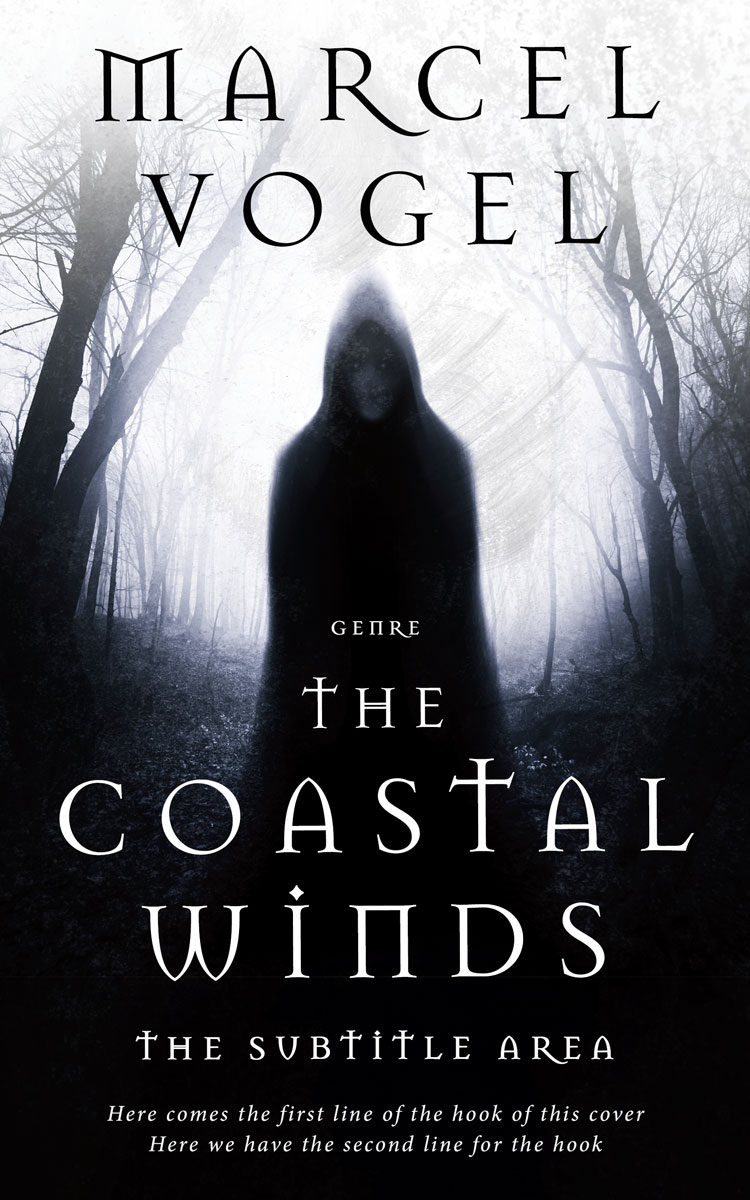 2D view of Premade Horror Book Cover - Black