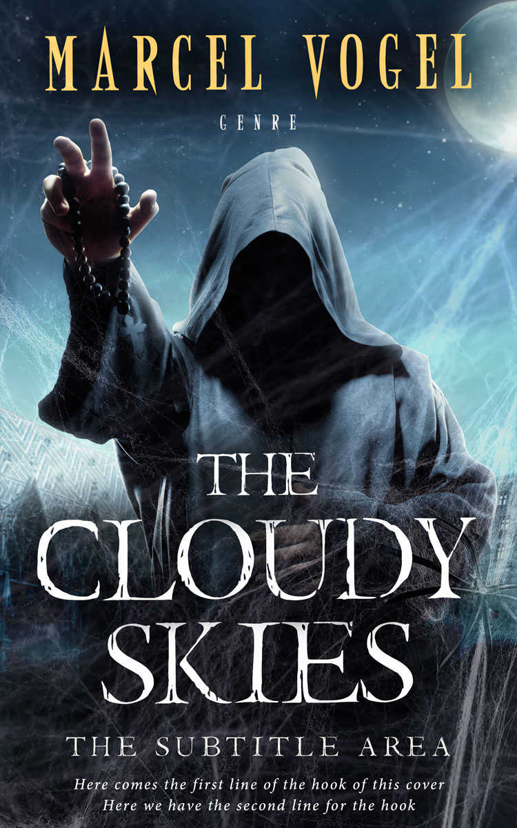 2D view of Premade Mystery & Thriller & Suspense Book Cover - Ebony Clay